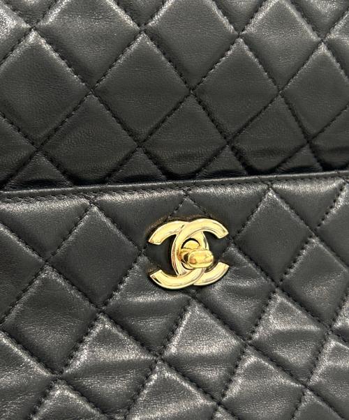 CHANEL（シャネル）CHANEL (シャネル) ココマーク巾着チェーンショルダーバッグ ブラック/ゴールド金具の古着・服飾アイテム