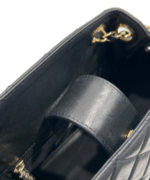 CHANEL（シャネル）CHANEL (シャネル) ココマーク巾着チェーンショルダーバッグ ブラック/ゴールド金具の古着・服飾アイテム