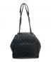 CHANEL (シャネル) ココマーク巾着チェーンショルダーバッグ ブラック/ゴールド金具：450000円