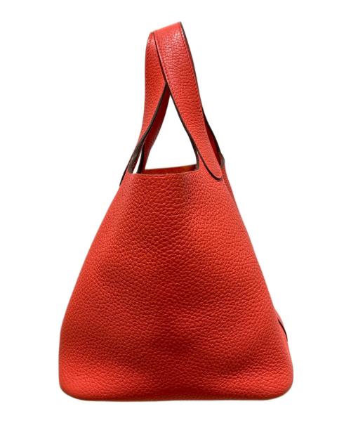 HERMES（エルメス）HERMES (エルメス) Picotin Lock PM/ピコタンロック PM/トリヨンクレマンス/ローズテキサス/シルバー金具/D刻印:2019年製 ローズテキサス×シルバー金具 サイズ:PMの古着・服飾アイテム