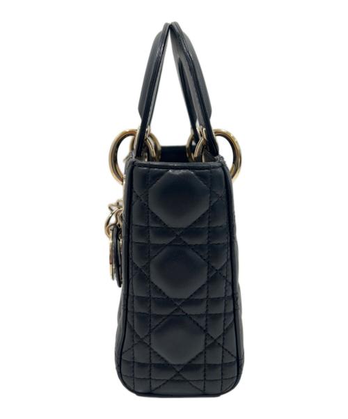 Christian Dior（クリスチャン ディオール）Christian Dior (クリスチャン ディオール) Lady Dior レディディオール ミニ ブラック サイズ:ミニの古着・服飾アイテム