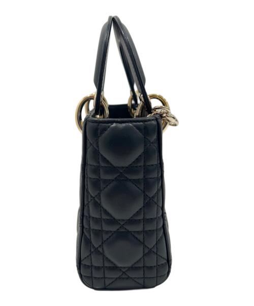 Christian Dior（クリスチャン ディオール）Christian Dior (クリスチャン ディオール) Lady Dior レディディオール ミニ ブラック サイズ:ミニの古着・服飾アイテム
