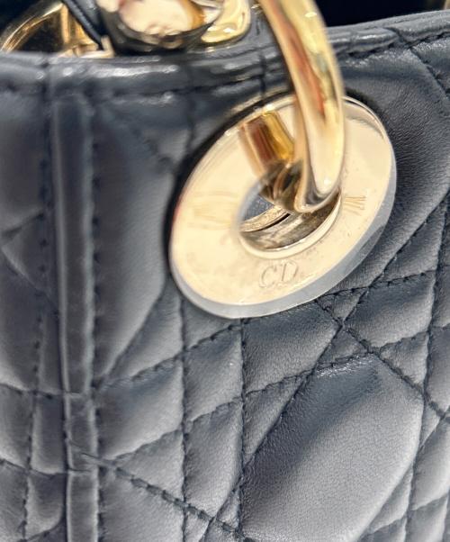 Christian Dior（クリスチャン ディオール）Christian Dior (クリスチャン ディオール) Lady Dior レディディオール ミニ ブラック サイズ:ミニの古着・服飾アイテム