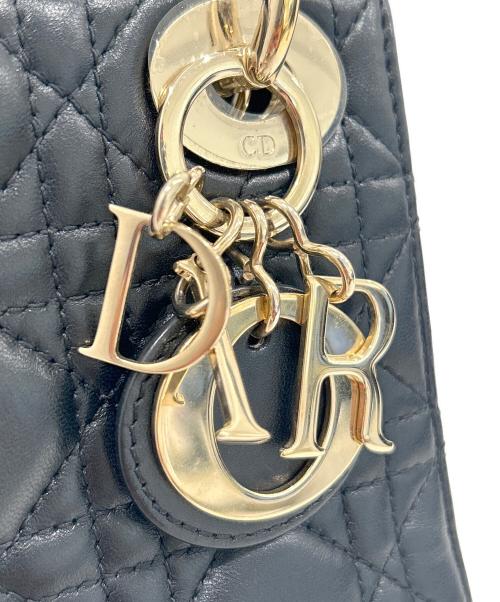 Christian Dior（クリスチャン ディオール）Christian Dior (クリスチャン ディオール) Lady Dior レディディオール ミニ ブラック サイズ:ミニの古着・服飾アイテム