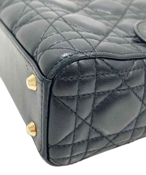 Christian Dior（クリスチャン ディオール）Christian Dior (クリスチャン ディオール) Lady Dior レディディオール ミニ ブラック サイズ:ミニの古着・服飾アイテム