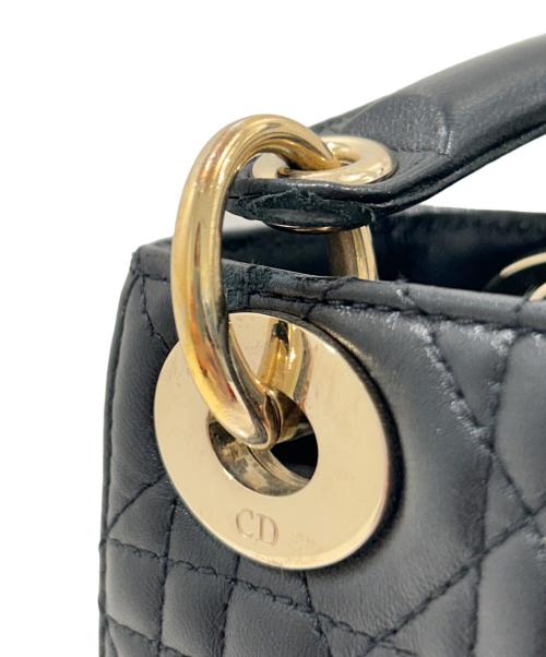 Christian Dior（クリスチャン ディオール）Christian Dior (クリスチャン ディオール) Lady Dior レディディオール ミニ ブラック サイズ:ミニの古着・服飾アイテム