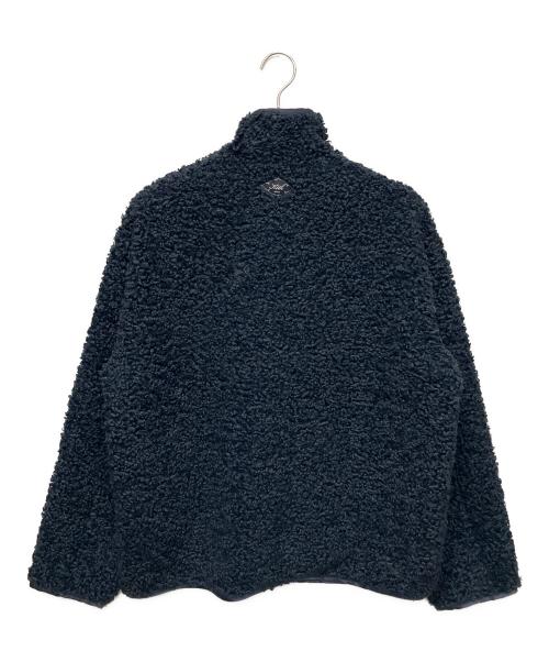 KITH（キス）KITH (キス) Curly Sherpa Antony Full Zip/ボアフリースジャケット ネイビー サイズ:Mの古着・服飾アイテム