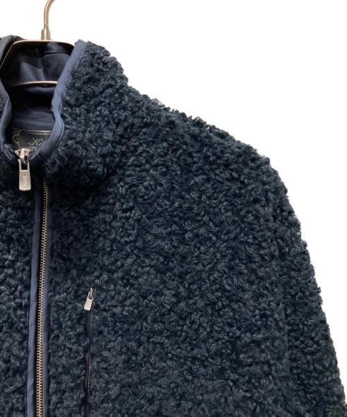 KITH（キス）KITH (キス) Curly Sherpa Antony Full Zip/ボアフリースジャケット ネイビー サイズ:Mの古着・服飾アイテム