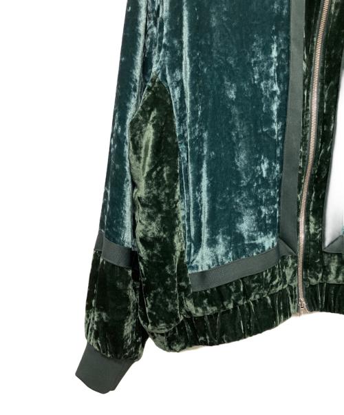 KITH（キス）KITH (キス) KIN (キン) ベルベット ボンバージャケット グリーン サイズ:Mの古着・服飾アイテム