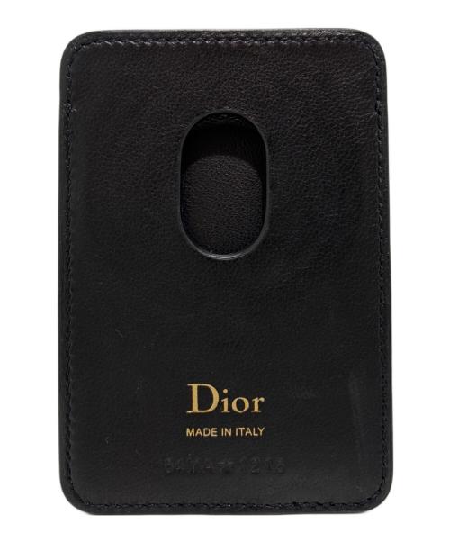 Christian Dior（クリスチャン ディオール）Christian Dior (クリスチャン ディオール) Lady Dior マグネット カードホルダー ブラックの古着・服飾アイテム