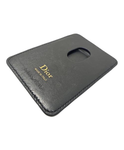 Christian Dior（クリスチャン ディオール）Christian Dior (クリスチャン ディオール) Lady Dior マグネット カードホルダー ブラックの古着・服飾アイテム