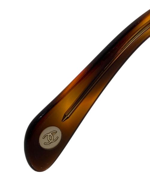 CHANEL（シャネル）CHANEL (シャネル) ストーンココマークサングラス 5095-B ブラウン サイズ:56□16 130の古着・服飾アイテム