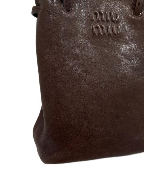 MIU MIU（ミュウミュウ）MIU MIU (ミュウミュウ) ナッパレザー ミニバッグの古着・服飾アイテム