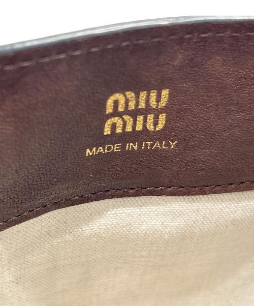 MIU MIU（ミュウミュウ）MIU MIU (ミュウミュウ) ナッパレザー ミニバッグの古着・服飾アイテム