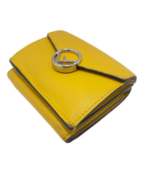FENDI（フェンディ）FENDI (フェンディ) エフィズ トリフォールド コンパクトウォレット イエロー サイズ:コンパクト/三つ折りの古着・服飾アイテム