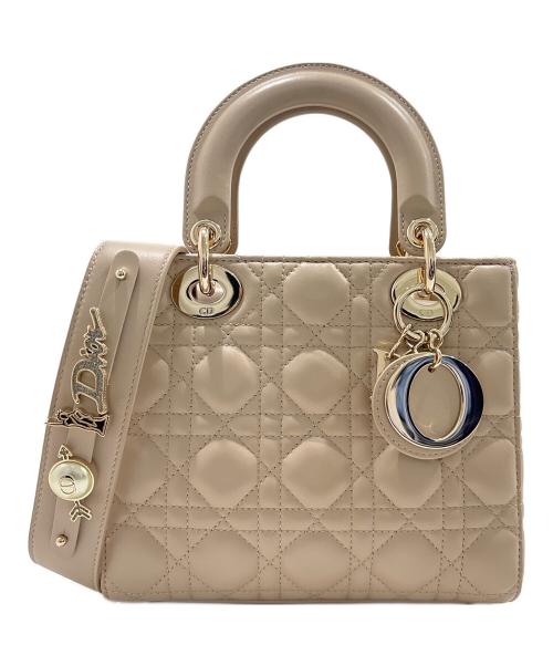 Christian Dior（クリスチャン ディオール）Christian Dior (クリスチャン ディオール) Lady Dior My ABCDior バッグ スモール/レディディオール スモール ベージュ サイズ:スモール/SMALLの古着・服飾アイテム