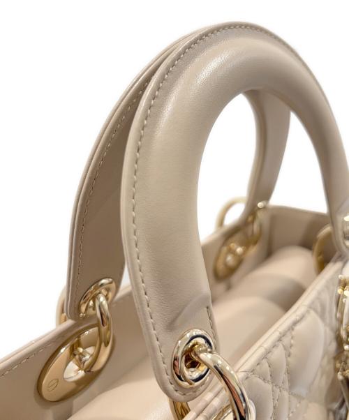 Christian Dior（クリスチャン ディオール）Christian Dior (クリスチャン ディオール) Lady Dior My ABCDior バッグ スモール/レディディオール スモール ベージュ サイズ:スモール/SMALLの古着・服飾アイテム