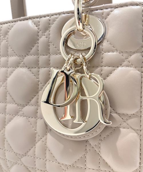 Christian Dior（クリスチャン ディオール）Christian Dior (クリスチャン ディオール) Lady Dior My ABCDior バッグ スモール/レディディオール スモール ベージュ サイズ:スモール/SMALLの古着・服飾アイテム
