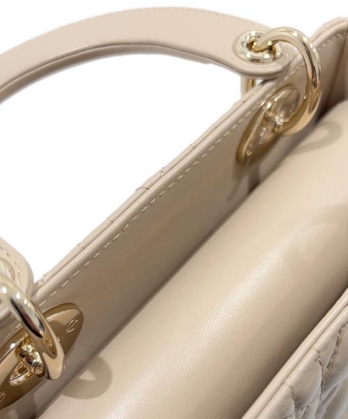 Christian Dior（クリスチャン ディオール）Christian Dior (クリスチャン ディオール) Lady Dior My ABCDior バッグ スモール/レディディオール スモール ベージュ サイズ:スモール/SMALLの古着・服飾アイテム