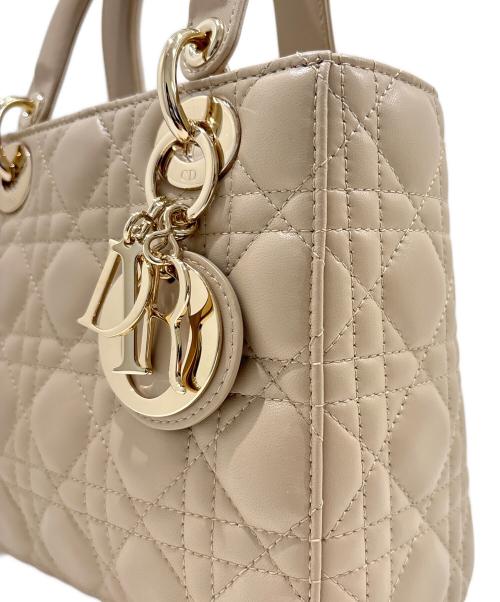 Christian Dior（クリスチャン ディオール）Christian Dior (クリスチャン ディオール) Lady Dior My ABCDior バッグ スモール/レディディオール スモール ベージュ サイズ:スモール/SMALLの古着・服飾アイテム