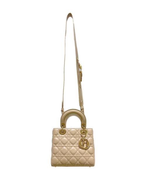 Christian Dior（クリスチャン ディオール）Christian Dior (クリスチャン ディオール) Lady Dior My ABCDior バッグ スモール/レディディオール スモール ベージュ サイズ:スモール/SMALLの古着・服飾アイテム