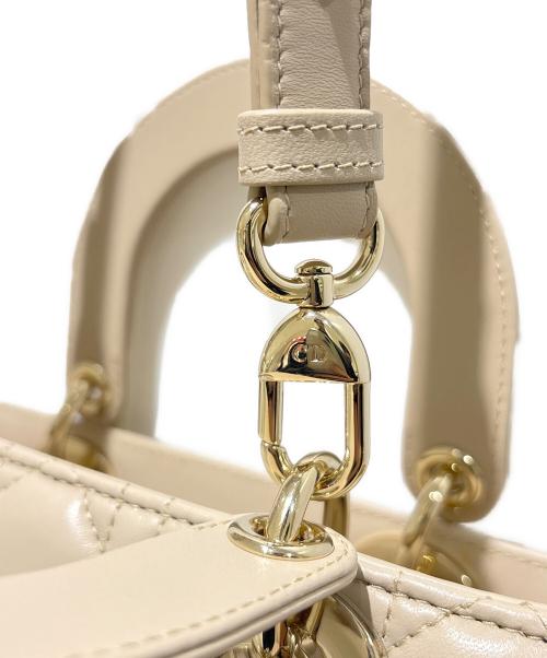 Christian Dior（クリスチャン ディオール）Christian Dior (クリスチャン ディオール) Lady Dior My ABCDior バッグ スモール/レディディオール スモール ベージュ サイズ:スモール/SMALLの古着・服飾アイテム