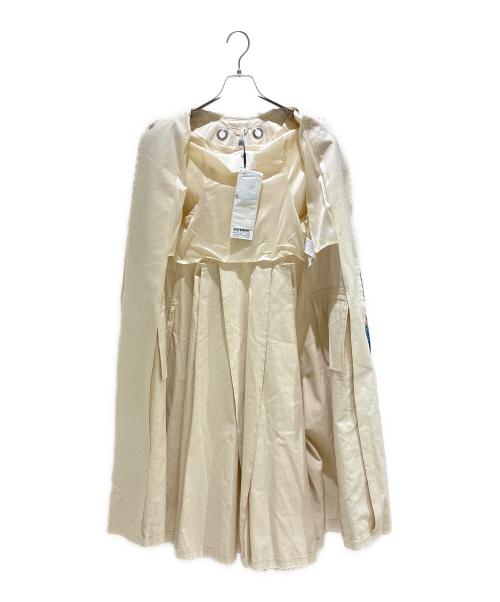 SPORT MAX（スポーツマックス）SPORT MAX (スポーツマックス) パッチワークノーカラーコート アイボリー サイズ:38 未使用品の古着・服飾アイテム