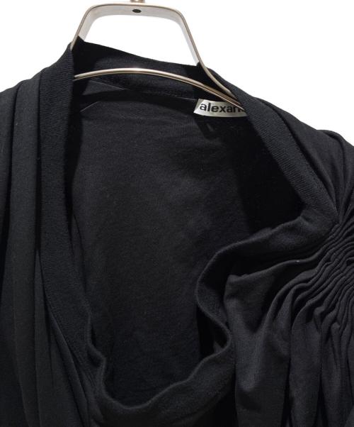 ALEXANDER WANG（アレキサンダー・ワン）ALEXANDER WANG (アレキサンダー・ワン) Asymmetrical Sleeveless Dress アシンメトリー スリーブレス ドレス ブラック サイズ:ｓの古着・服飾アイテム