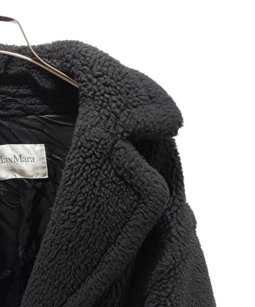 MaxMara（マックスマーラ）MaxMara (マックスマーラ) フリンジディティールティディベアダブルブレスコート 101612866 ブラック サイズ:Sの古着・服飾アイテム