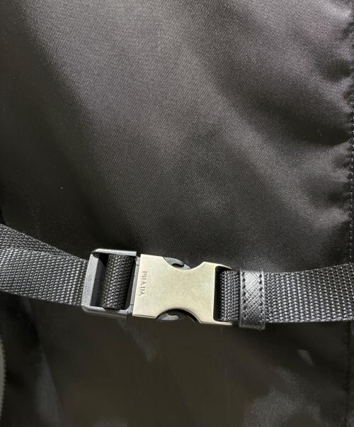 PRADA（プラダ）PRADA (プラダ) ナイロンジップロングコート ブラック サイズ:40の古着・服飾アイテム