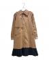 GUCCI（グッチ）の古着「レイヤード ドッキングトレンチコート」｜ベージュ