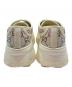中古・古着 GUCCI (グッチ) GG-embellished lace-up sneakers/GG装飾 レースアップスニーカー アイボリー サイズ:38：50000円