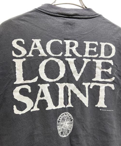 SAINT MICHAEL（セントマイケル）SAINT MICHAEL (セントマイケル) 25SS LS TEE / LOVE SAINT/ BLACK　SM-HR8-0000-033 グレー サイズ:Lの古着・服飾アイテム