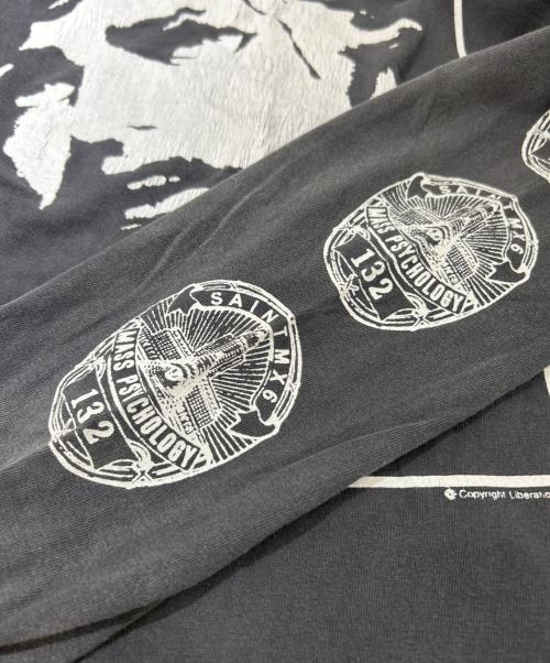 SAINT MICHAEL（セントマイケル）SAINT MICHAEL (セントマイケル) 25SS LS TEE / LOVE SAINT/ BLACK　SM-HR8-0000-033 グレー サイズ:Lの古着・服飾アイテム