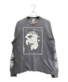 SAINT MICHAEL（セントマイケル）の古着「25SS LS TEE / LOVE SAINT/ BLACK　SM-HR8-0000-033」｜グレー