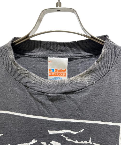 SAINT MICHAEL（セントマイケル）SAINT MICHAEL (セントマイケル) 25SS LS TEE / LOVE SAINT/ BLACK　SM-HR8-0000-033 グレー サイズ:Lの古着・服飾アイテム