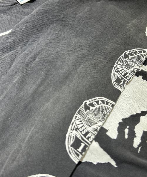 SAINT MICHAEL（セントマイケル）SAINT MICHAEL (セントマイケル) 25SS LS TEE / LOVE SAINT/ BLACK　SM-HR8-0000-033 グレー サイズ:Lの古着・服飾アイテム