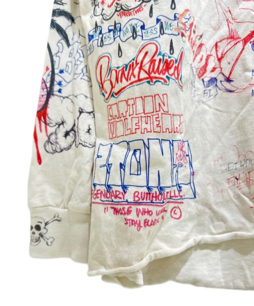 SAINT MICHAEL（セントマイケル）SAINT MICHAEL (セントマイケル) 24SS BR LS TEE / LA / WHITE SM-YS8-0000-C10  ホワイト サイズ:OSの古着・服飾アイテム