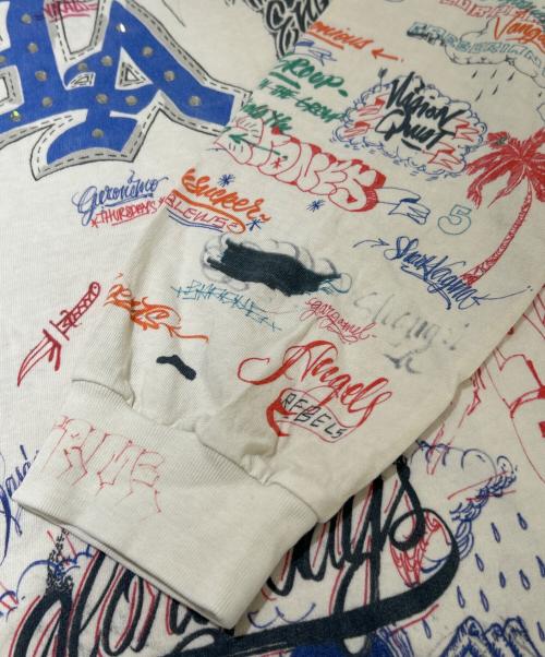 SAINT MICHAEL（セントマイケル）SAINT MICHAEL (セントマイケル) 24SS BR LS TEE / LA / WHITE SM-YS8-0000-C10  ホワイト サイズ:OSの古着・服飾アイテム