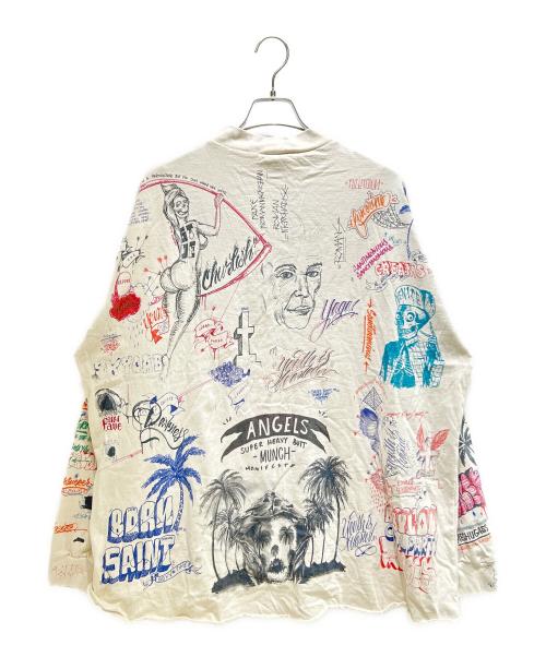 SAINT MICHAEL（セントマイケル）SAINT MICHAEL (セントマイケル) 24SS BR LS TEE / LA / WHITE SM-YS8-0000-C10  ホワイト サイズ:OSの古着・服飾アイテム