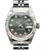 ROLEXロレックス）の古着「Datejust デイトジャスト Ref:69174NG ブラックシェル文字盤 」｜ブラックシェル文字盤