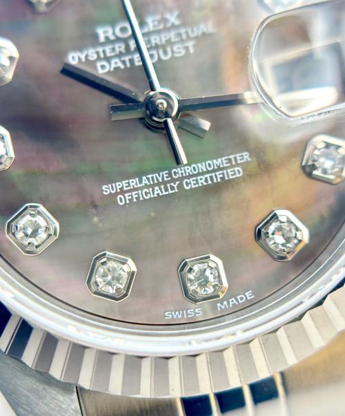 ROLEX（ロレックス）ROLEX (ロレックス) Datejust デイトジャスト Ref:69174NG ブラックシェル文字盤  ブラックシェル文字盤 サイズ:26mm/17cmの古着・服飾アイテム