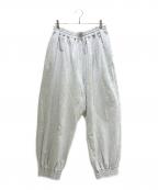 REEBOK×Hed Maynerリーボック×ヘド メイナー）の古着「Sweat Jogger Pants スウェットジョガーパンツ /RMCH00QC99FAB001」｜ライトグレー