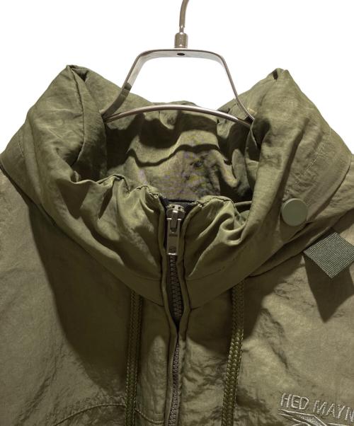 REEBOK（リーボック）REEBOK (リーボック) Hed Mayner (ヘド メイナー) Hooded Nylon Zip-Up Jacket Olive フーデッド ナイロン ジップアップ ジャケット /RMBE001C99FAB オリーブ サイズ:Sの古着・服飾アイテム