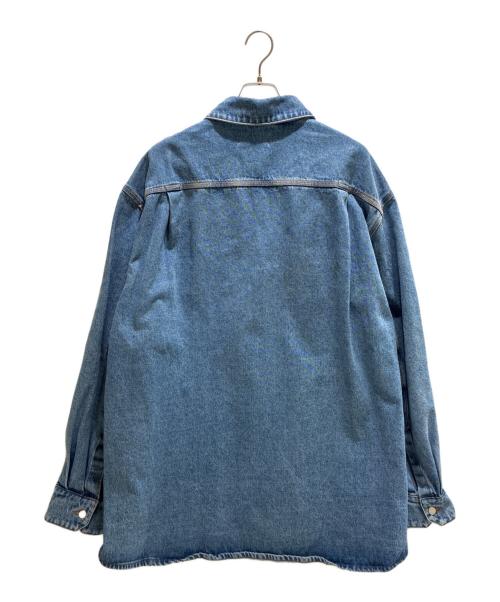 Hed Mayner（ヘド メイナー）Hed Mayner (ヘド メイナー) HED MAYNER 24SS BLUE INDIGO FADED HEAVY DENIM OVER SHIRT フェイデッドヘビーデニムシャツ ブルー サイズ:Ｍ 未使用品の古着・服飾アイテム