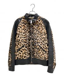 Lewis Leathers（ルイスレザース）の古着「IGGY POPS JACKET/イギー・ポップ・ジャケット/LLUK1131」｜ブラック×ベージュ