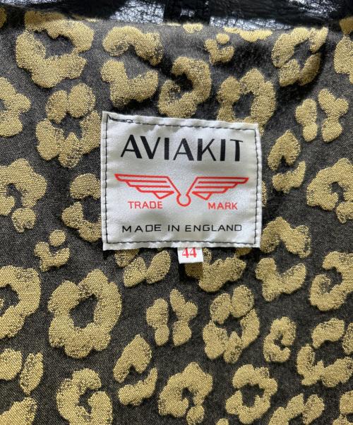 Lewis Leathers（ルイスレザース）Lewis Leathers (ルイスレザース) IGGY POPS JACKET/イギー・ポップ・ジャケット/LLUK1131 ブラック×ベージュ サイズ:44の古着・服飾アイテム