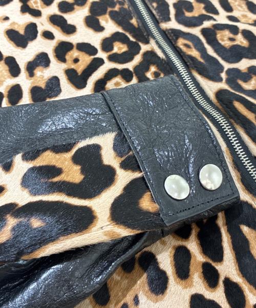 Lewis Leathers（ルイスレザース）Lewis Leathers (ルイスレザース) IGGY POPS JACKET/イギー・ポップ・ジャケット/LLUK1131 ブラック×ベージュ サイズ:44の古着・服飾アイテム