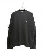 BALENCIAGAバレンシアガ）の古着「Garde-Robe Logo Knit ガルドローブ ロゴ ニット /818987 T1714」｜ブラック