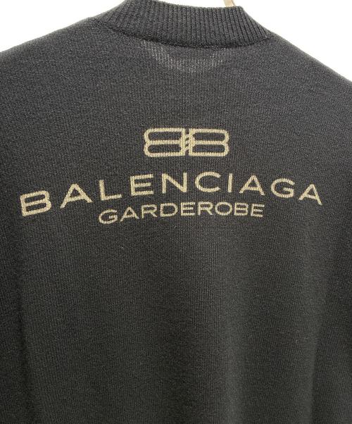 BALENCIAGA（バレンシアガ）BALENCIAGA (バレンシアガ) Garde-Robe Logo Knit ガルドローブ ロゴ ニット /818987 T1714 ブラック サイズ:S 未使用品の古着・服飾アイテム